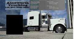 Desktop Screenshot of ainsworthtrucking.com